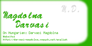 magdolna darvasi business card